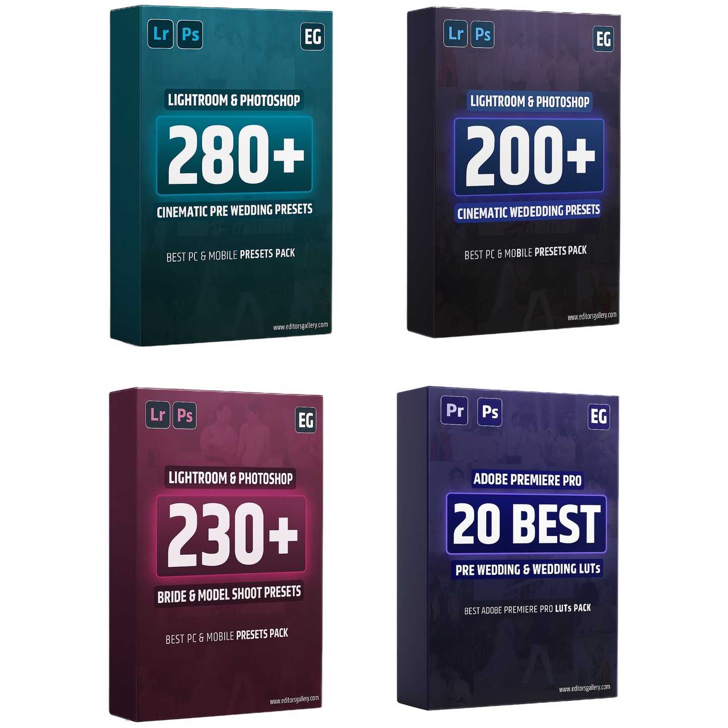 4 In 1 Bundle (Cinematic Presets & LUTs Combo Pack)