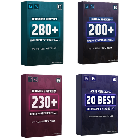 4 In 1 Bundle (Cinematic Presets & LUTs Combo Pack)